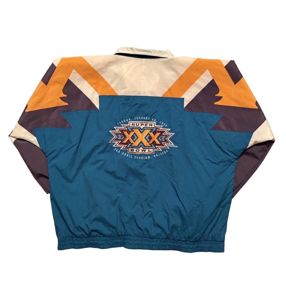 Vintage Reebok 1996 NFL Superbowl XXX Arizona Embroidered Jacket Multi Medium - Picture 2 of 7